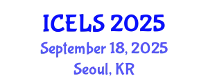 International Conference on Education and Learning Sciences (ICELS) September 18, 2025 - Seoul, Republic of Korea