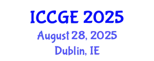 International Conference on Civil and Geological Engineering (ICCGE) August 28, 2025 - Dublin, Ireland