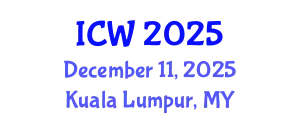 International Conference on Water (ICW) December 11, 2025 - Kuala Lumpur, Malaysia