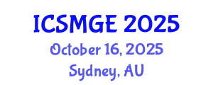 International Conference on Soil Mechanics and Geotechnical Engineering (ICSMGE) October 16, 2025 - Sydney, Australia