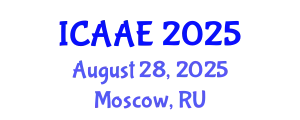 International Conference on Aerospace and Aviation Engineering (ICAAE) August 28, 2025 - Moscow, Russia