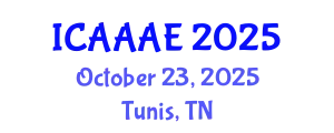 International Conference on Aeronautical and Aerospace Engineering (ICAAAE) October 23, 2025 - Tunis, Tunisia