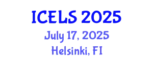 International Conference on Education and Learning Sciences (ICELS) July 17, 2025 - Helsinki, Finland
