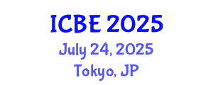 International Conference on Biomedical Engineering (ICBE) July 24, 2025 - Tokyo, Japan
