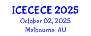 International Conference on Electrical, Computer, Electronics and Communication Engineering (ICECECE) October 02, 2025 - Melbourne, Australia