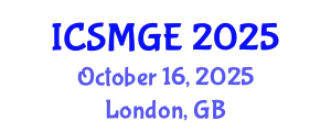 International Conference on Soil Mechanics and Geotechnical Engineering (ICSMGE) October 16, 2025 - London, United Kingdom