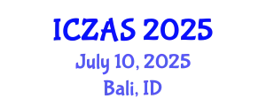 International Conference on Zoology and Animal Science (ICZAS) July 10, 2025 - Bali, Indonesia