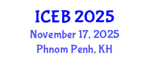 International Conference on Ecosystems and Biodiversity (ICEB) November 17, 2025 - Phnom Penh, Cambodia