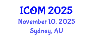 International Conference on Obesity Medicine (ICOM) November 10, 2025 - Sydney, Australia