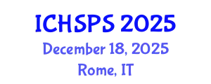 International Conference on Humanities, Social and Political Sciences (ICHSPS) December 18, 2025 - Rome, Italy