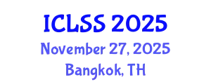 International Conference on Life Sciences and Sustainability (ICLSS) November 27, 2025 - Bangkok, Thailand