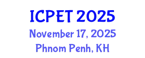 International Conference on Power Engineering and Technology (ICPET) November 17, 2025 - Phnom Penh, Cambodia