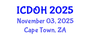 International Conference on Dentistry and Oral Health (ICDOH) November 03, 2025 - Cape Town, South Africa