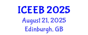 International Conference on Ecology and Environmental Biology (ICEEB) August 21, 2025 - Edinburgh, United Kingdom