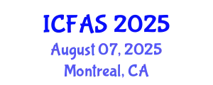 International Conference on Fisheries and Aquatic Sciences (ICFAS) August 07, 2025 - Montreal, Canada