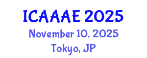 International Conference on Aeronautical and Aerospace Engineering (ICAAAE) November 10, 2025 - Tokyo, Japan