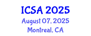 International Conference on Surgery and Anesthesia (ICSA) August 07, 2025 - Montreal, Canada