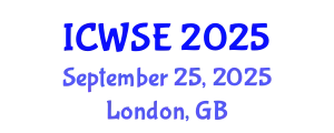 International Conference on Wood Science and Engineering (ICWSE) September 25, 2025 - London, United Kingdom