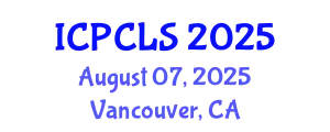 International Conference on Psychology, Cognitive and Linquistic Sciences (ICPCLS) August 07, 2025 - Vancouver, Canada