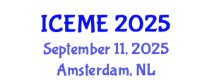 International Conference on Electrical and Mechatronics Engineering (ICEME) September 11, 2025 - Amsterdam, Netherlands