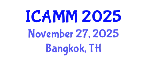 International Conference on Applied Mechanics and Mathematics (ICAMM) November 27, 2025 - Bangkok, Thailand