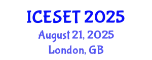 International Conference on Energy Systems Engineering and Technology (ICESET) August 21, 2025 - London, United Kingdom