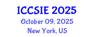 International Conference on Computer Science and Information Engineering (ICCSIE) October 09, 2025 - New York, United States