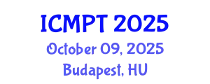 International Conference on Mycotoxins, Phycotoxins and Toxicology (ICMPT) October 09, 2025 - Budapest, Hungary