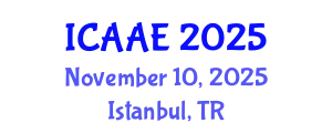 International Conference on Aerospace and Aviation Engineering (ICAAE) November 10, 2025 - Istanbul, Turkey