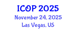 International Conference on Optics and Photonics (ICOP) November 24, 2025 - Las Vegas, United States