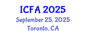 International Conference on Fisheries and Aquaculture (ICFA) September 25, 2025 - Toronto, Canada
