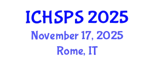 International Conference on Humanities, Social and Political Sciences (ICHSPS) November 17, 2025 - Rome, Italy
