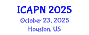 International Conference on Ageing, Psychology and Neuroscience (ICAPN) October 23, 2025 - Houston, United States