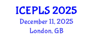 International Conference on Economics, Political and Legal Sciences (ICEPLS) December 11, 2025 - London, United Kingdom