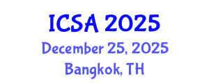 International Conference on Surgery and Anesthesia (ICSA) December 25, 2025 - Bangkok, Thailand