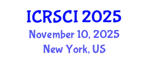 International Conference on Resilience and Sustainability of Civil Infrastructure (ICRSCI) November 10, 2025 - New York, United States