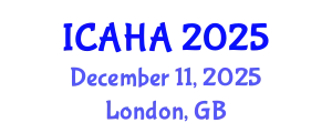 International Conference on Audiology and Hearing Aids (ICAHA) December 11, 2025 - London, United Kingdom
