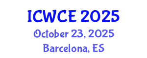 International Conference on Wireless Communications Engineering (ICWCE) October 23, 2025 - Barcelona, Spain