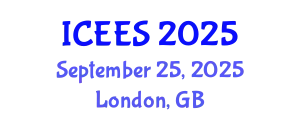 International Conference on Earthquake Engineering and Seismology (ICEES) September 25, 2025 - London, United Kingdom