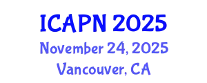 International Conference on Ageing, Psychology and Neuroscience (ICAPN) November 24, 2025 - Vancouver, Canada