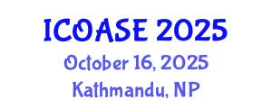 International Conference on Organic Agricultural Sciences and Engineering (ICOASE) October 16, 2025 - Kathmandu, Nepal
