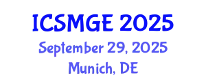 International Conference on Soil Mechanics and Geotechnical Engineering (ICSMGE) September 29, 2025 - Munich, Germany