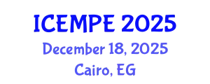 International Conference on Electrical Machines and Power Electronics (ICEMPE) December 18, 2025 - Cairo, Egypt