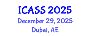International Conference on Anthropological and Sociological Sciences (ICASS) December 29, 2025 - Dubai, United Arab Emirates