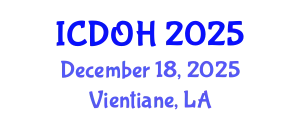 International Conference on Dental and Oral Health (ICDOH) December 18, 2025 - Vientiane, Laos