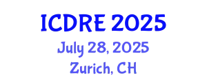International Conference on Desalination and Renewable Energy (ICDRE) July 28, 2025 - Zurich, Switzerland