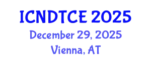 International Conference on Non-Destructive Testing in Civil Engineering (ICNDTCE) December 29, 2025 - Vienna, Austria