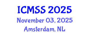 International Conference on Mathematical and Statistical Sciences (ICMSS) November 03, 2025 - Amsterdam, Netherlands