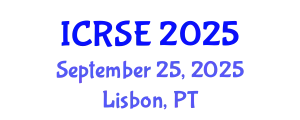 International Conference on Remote Sensing and Environment (ICRSE) September 25, 2025 - Lisbon, Portugal