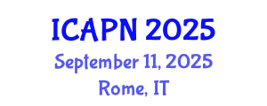 International Conference on Ageing, Psychology and Neuroscience (ICAPN) September 11, 2025 - Rome, Italy